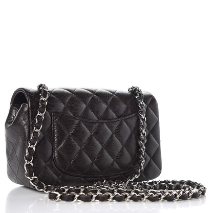 Chanel Caviar Quilted Mini Rectangular Flap Dark Brown 3 of 8