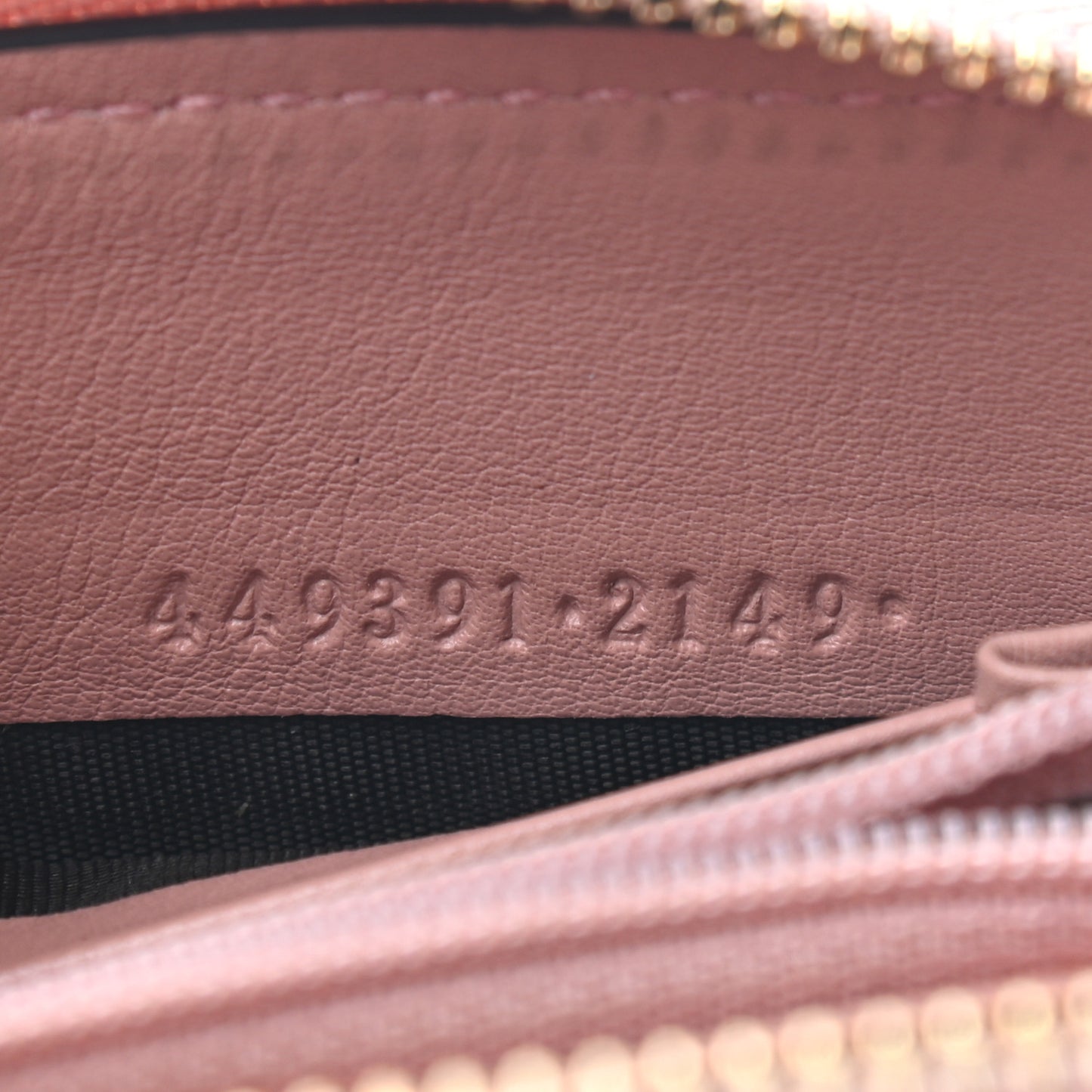 Microguccissima Zip Around Wallet Soft Pink