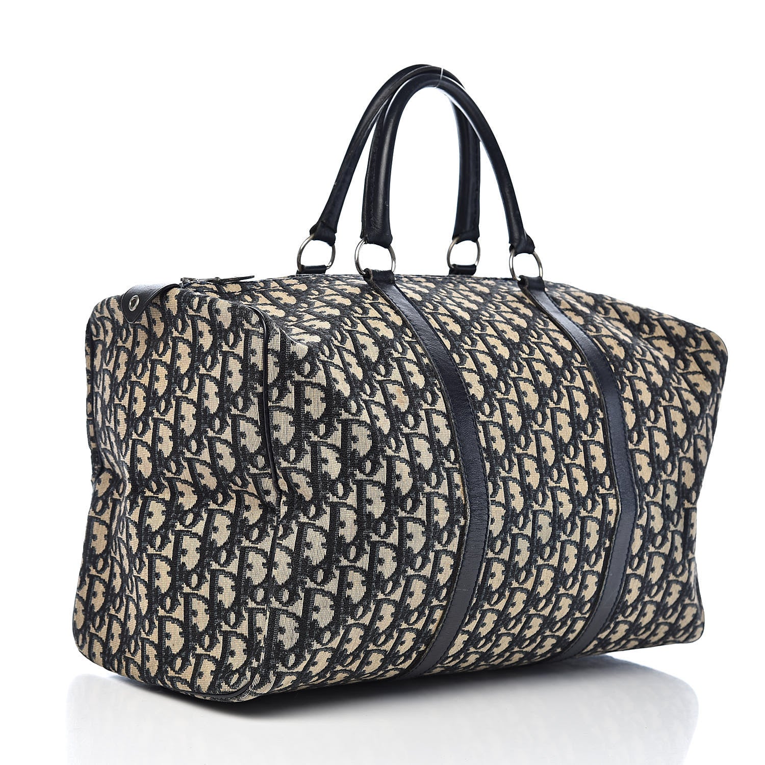 Christian Dior Monogram Duffle Navy Blue 3 of 17