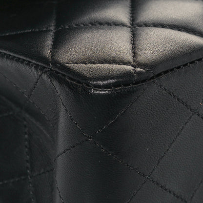 Chanel Lambskin Quilted Medium Double Flap Black 9 of 14