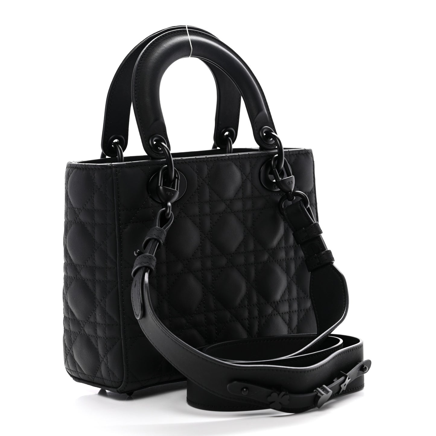 Ultra Matte Calfskin Cannage Small My ABCDior Lady Dior Black