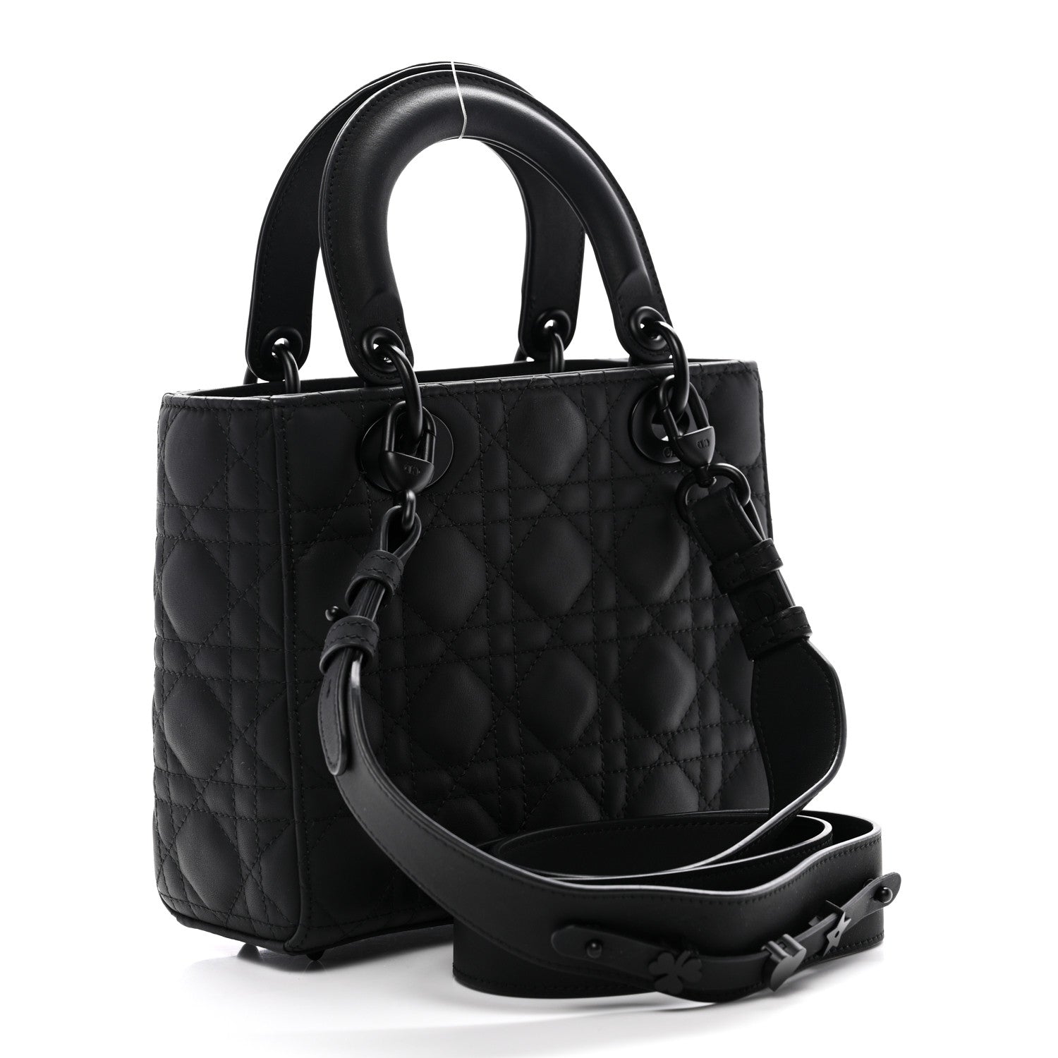 Christian Dior Ultra Matte Calfskin Cannage Small My ABCDior Lady Dior Black 3 of 10