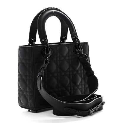 Christian Dior Ultra Matte Calfskin Cannage Small My ABCDior Lady Dior Black 3 of 10