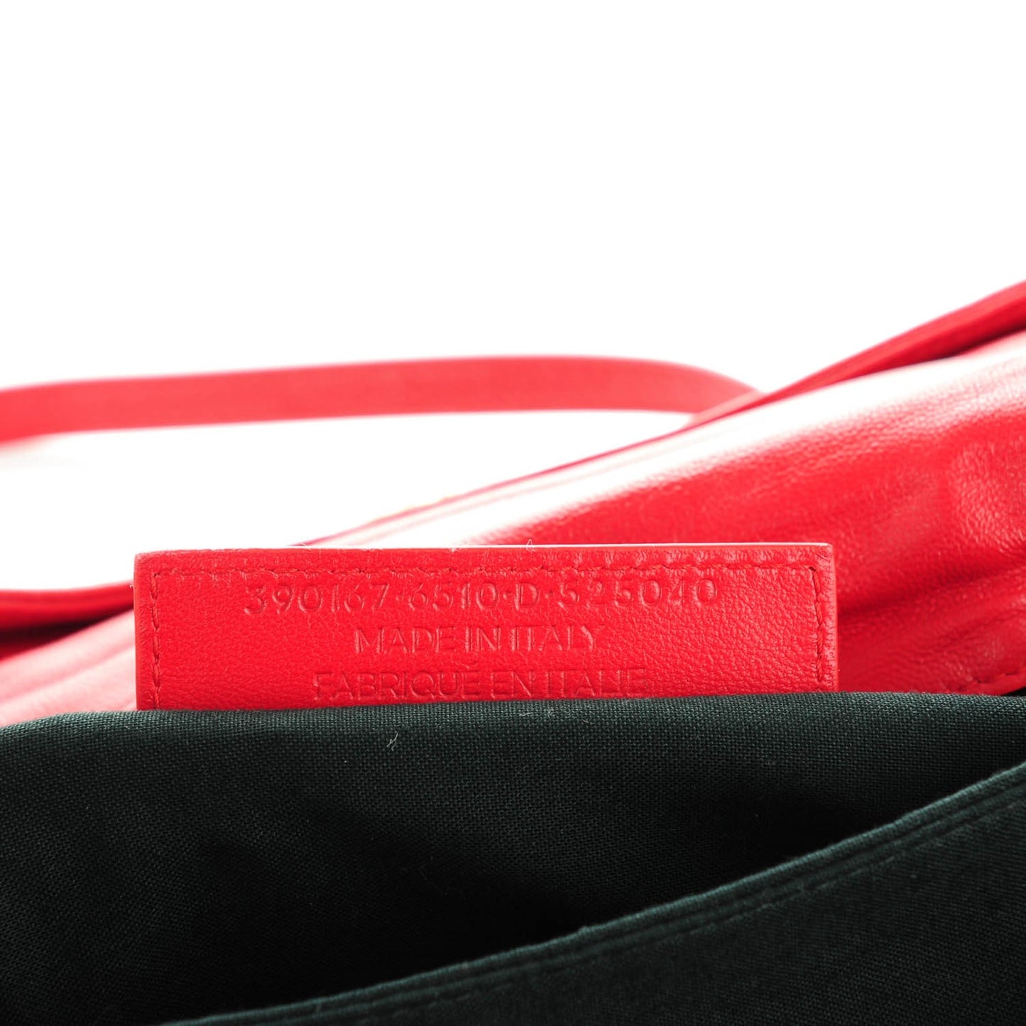 Chevre Gold Metallic Edge Hardware Envelope Clutch Rouge Grenade