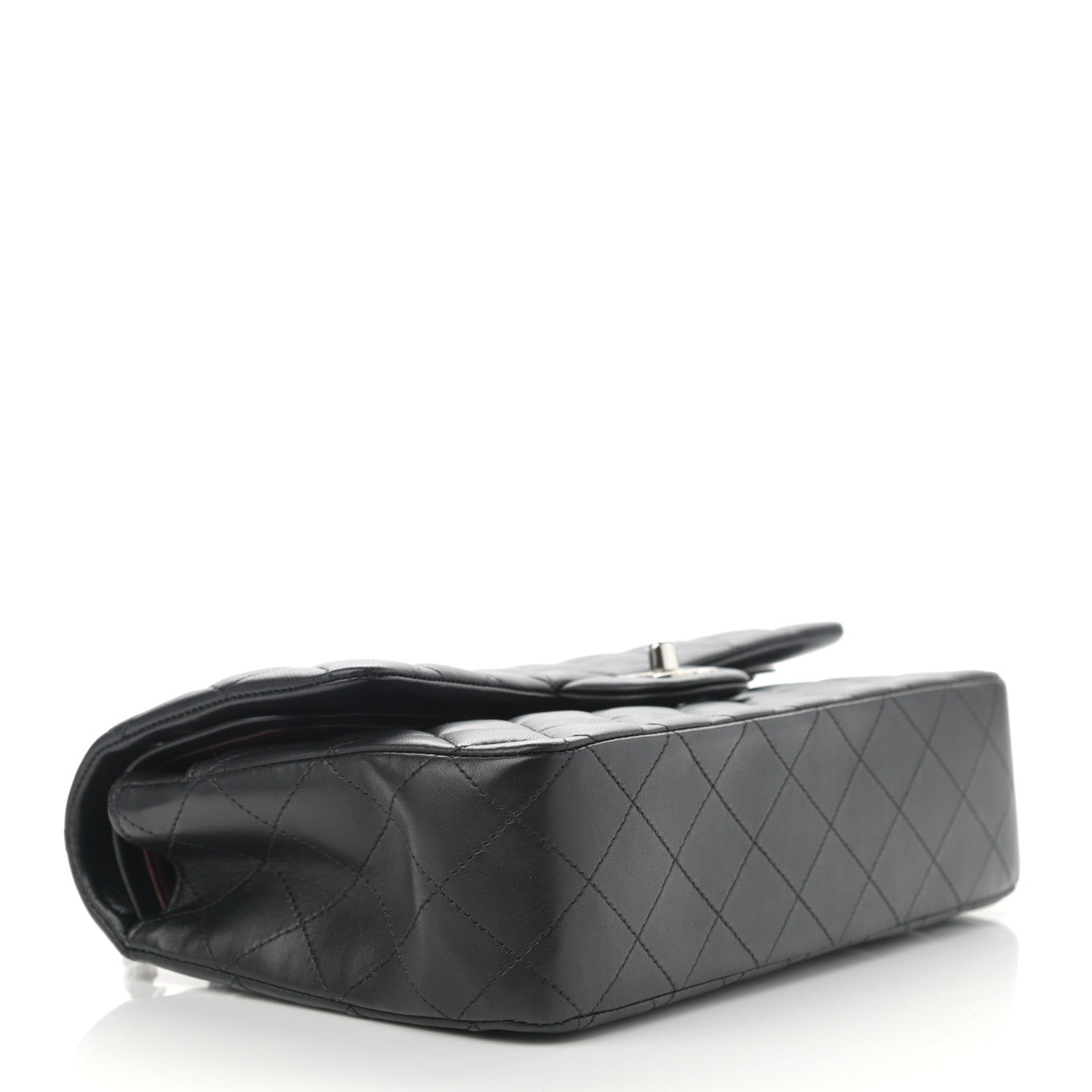 Chanel Lambskin Quilted Medium Double Flap Black 4 of 14