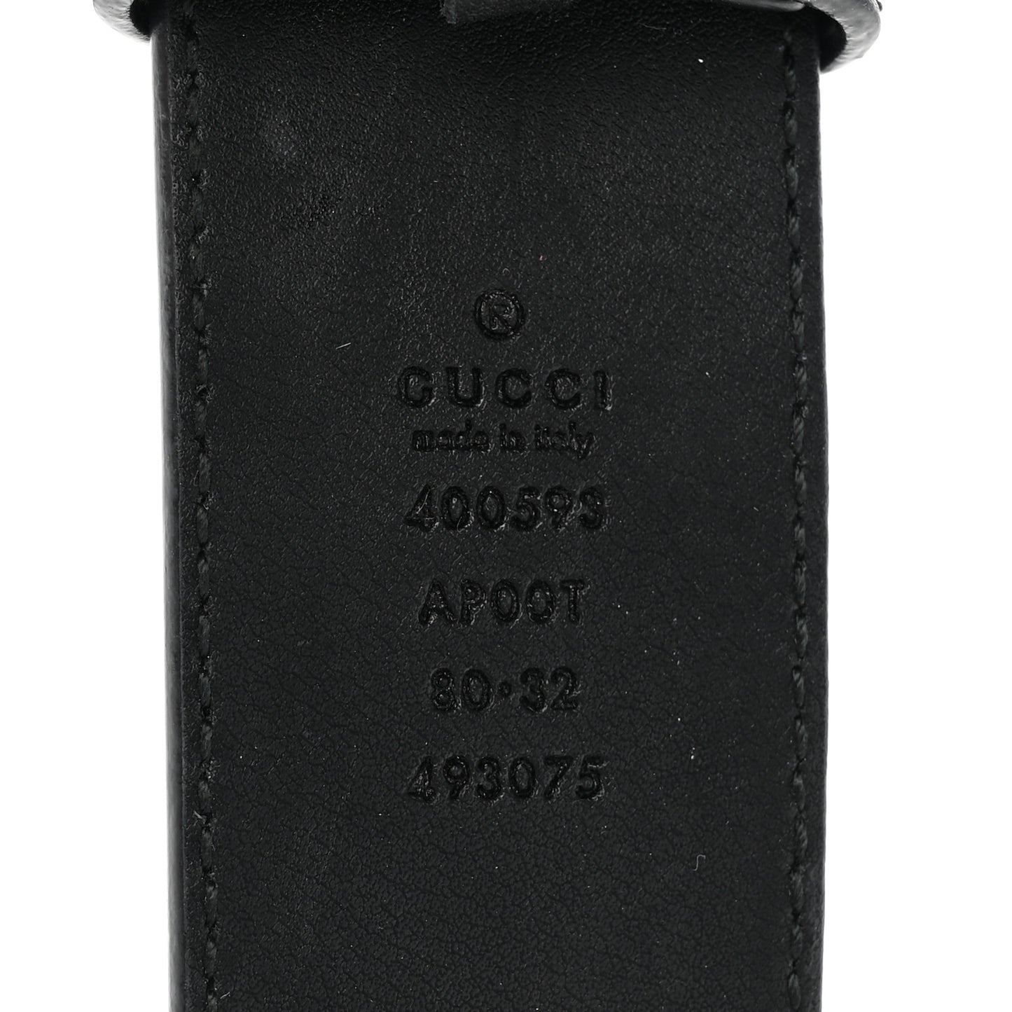 Calfskin Double G 40mm Belt 80 32 Black