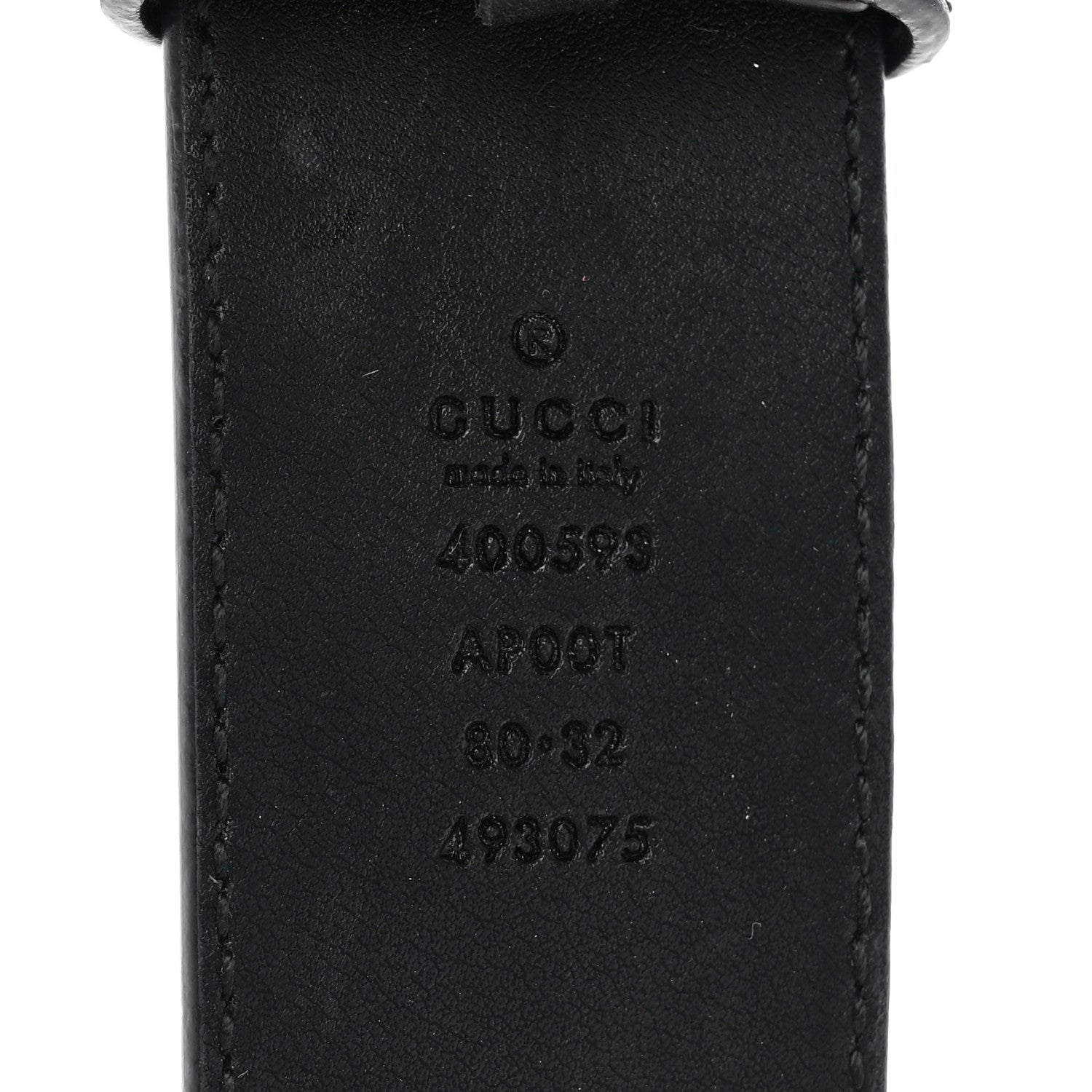 Gucci Calfskin Double G 40mm Belt 80 32 Black 3 of 6