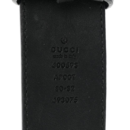 Gucci Calfskin Double G 40mm Belt 80 32 Black 3 of 6