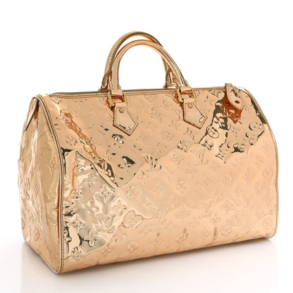 Louis Vuitton Monogram Miroir Speedy 35 Gold 3 of 8