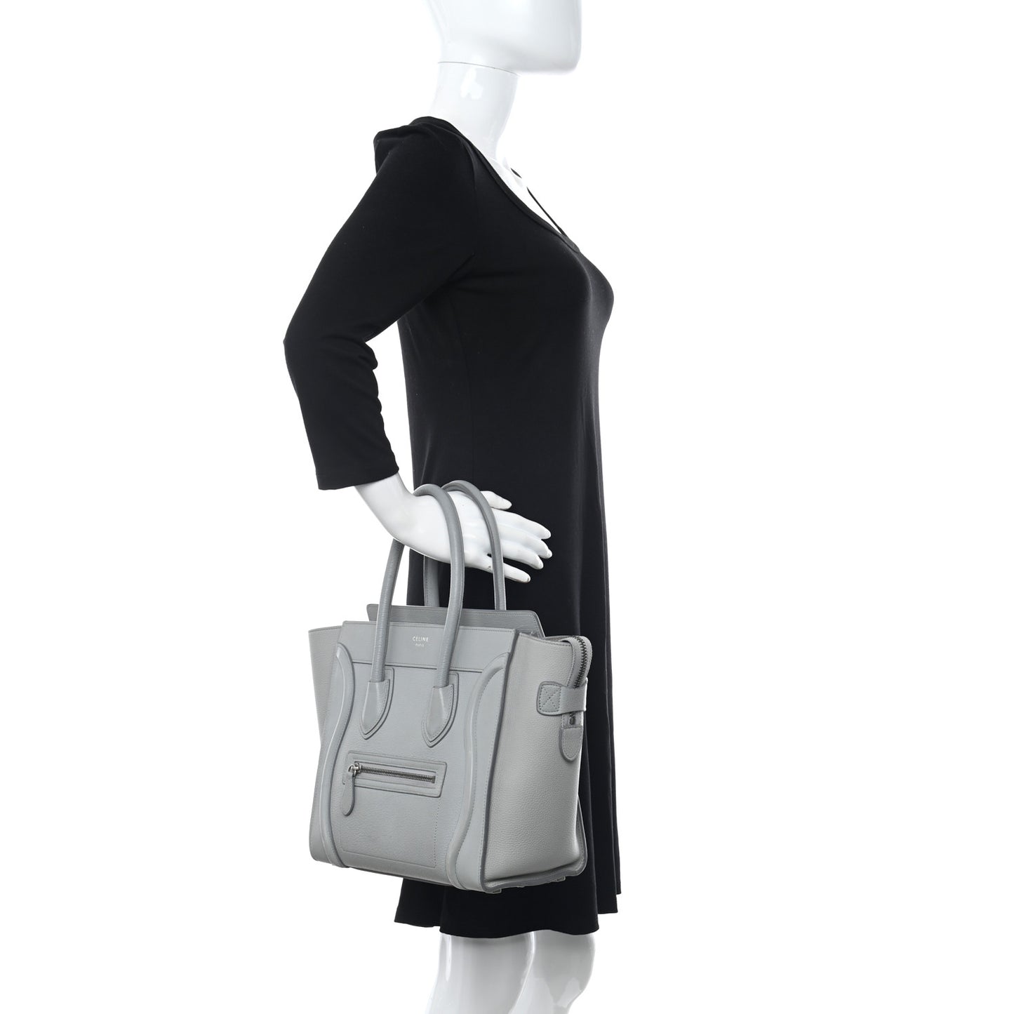 Drummed Calfskin Micro Luggage Sky