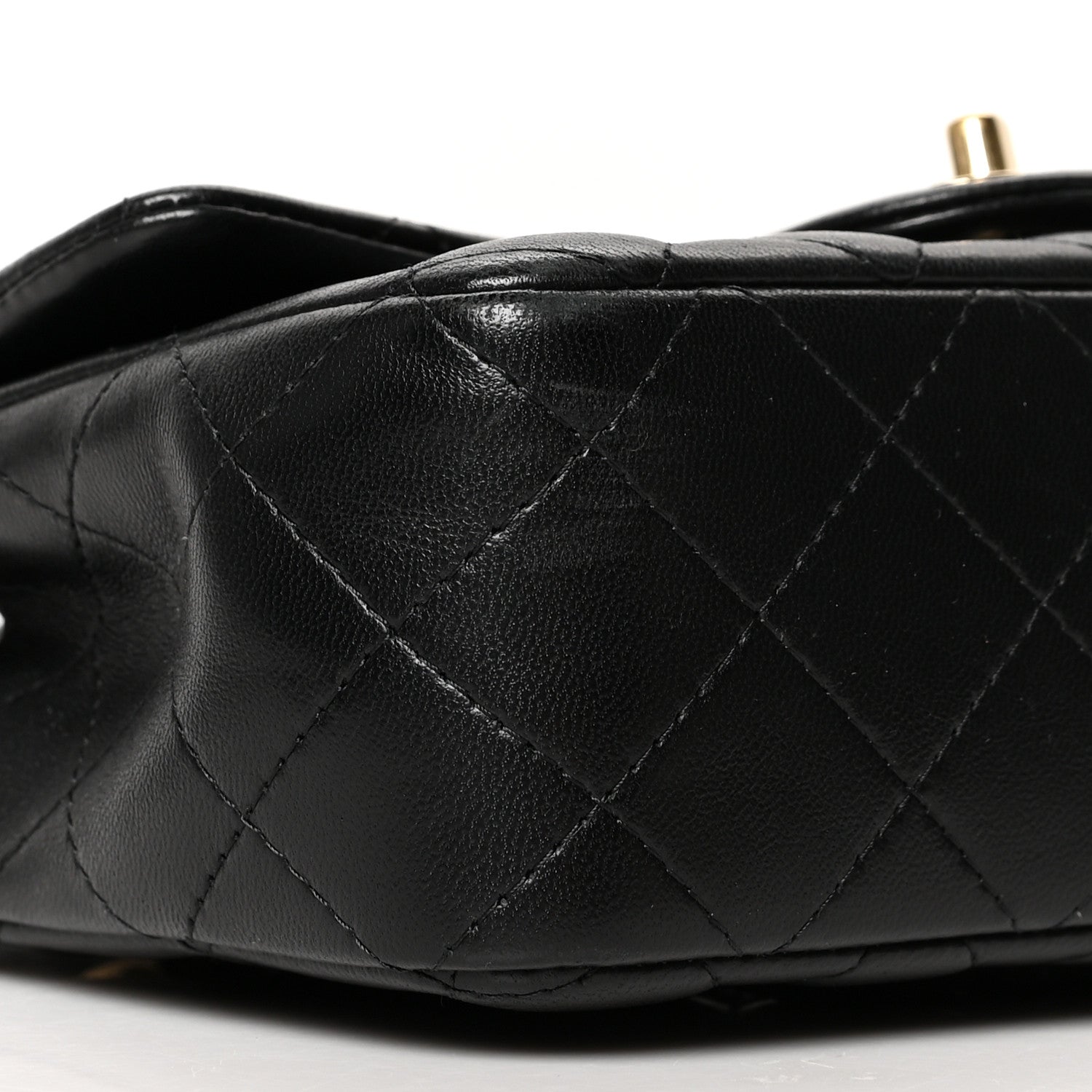 Chanel Lambskin Quilted Mini Rectangular Flap Black 8 of 9