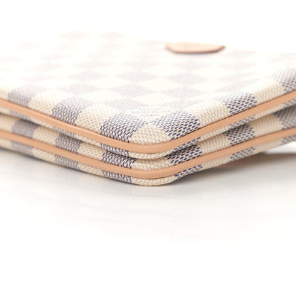 Louis Vuitton Damier Azur Double Zip Pochette 11 of 11