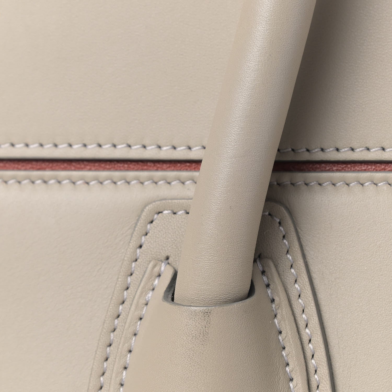 Celine Smooth Calfskin Mini Luggage Light Grey 5 of 12