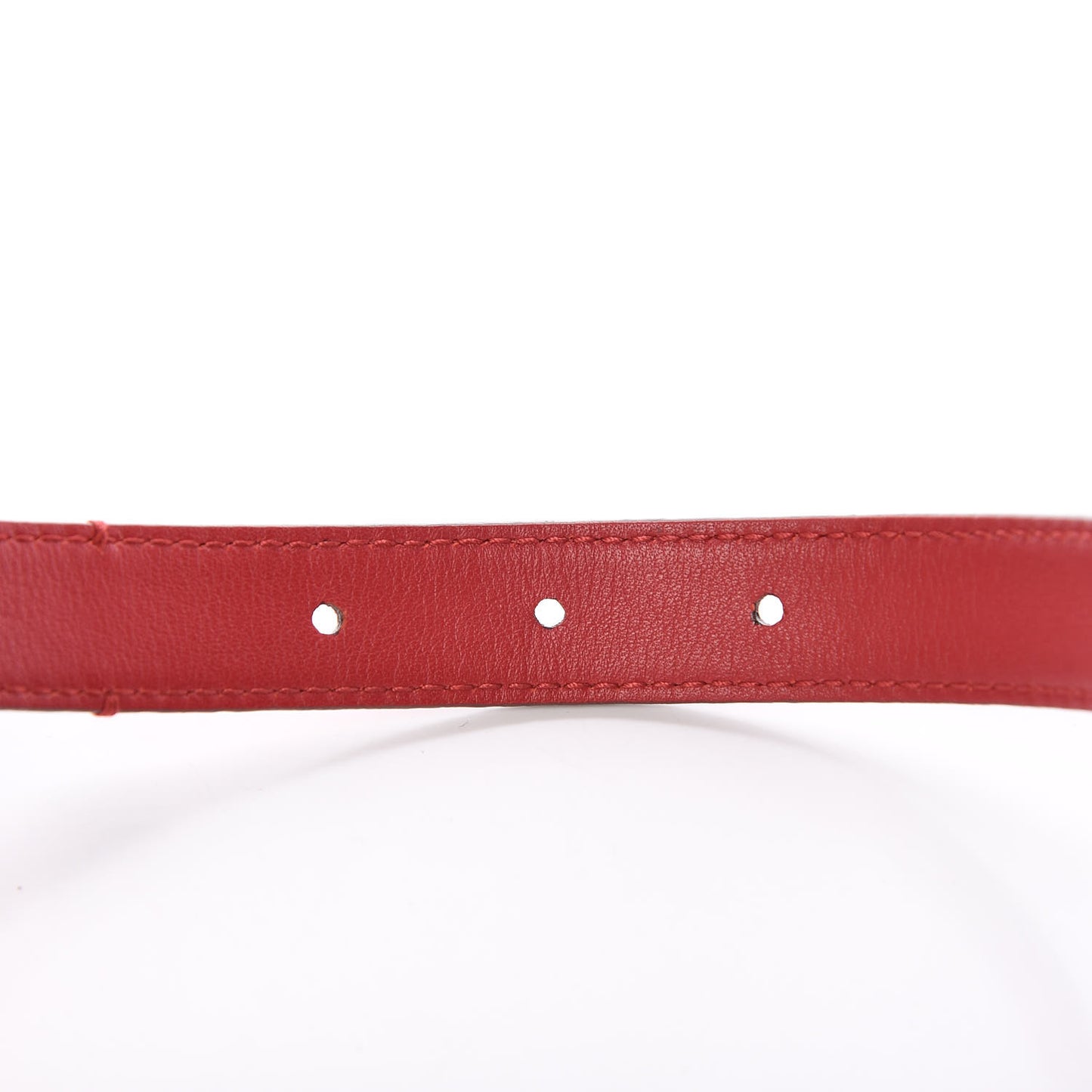 Calfskin Crystal Embellished Double G Belt 95 38 Hibiscus Red