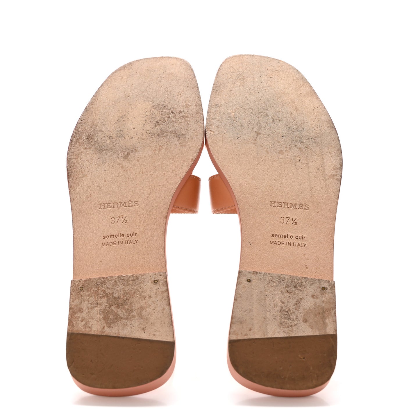Box Calfskin Oran Sandals 37.5 Granit Rose