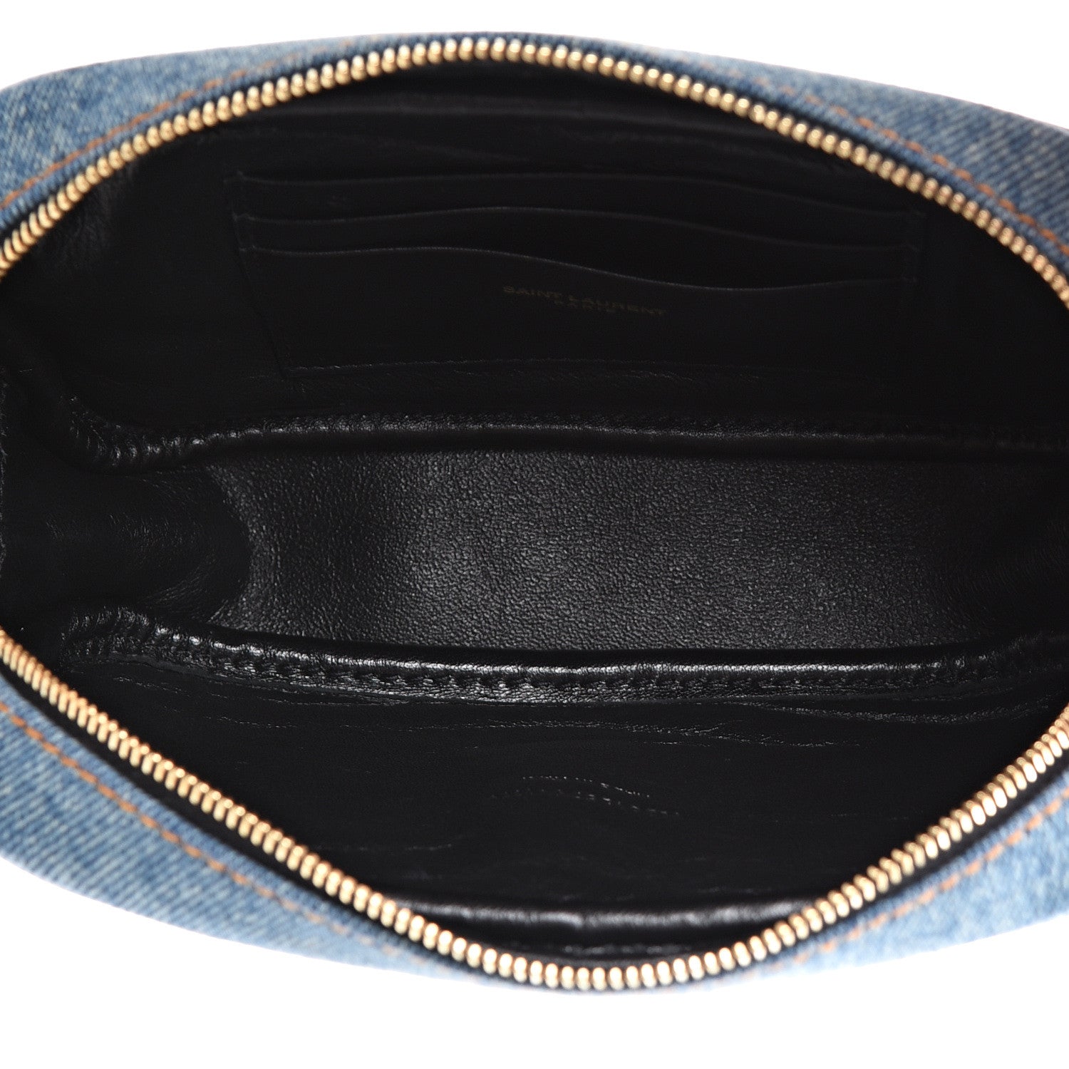 Saint Laurent Denim Matelasse Monogram Mini Lou Camera Bag California Blue 4 of 9