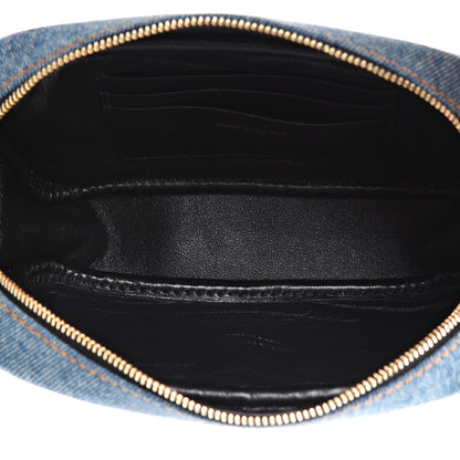 Saint Laurent Denim Matelasse Monogram Mini Lou Camera Bag California Blue 4 of 9