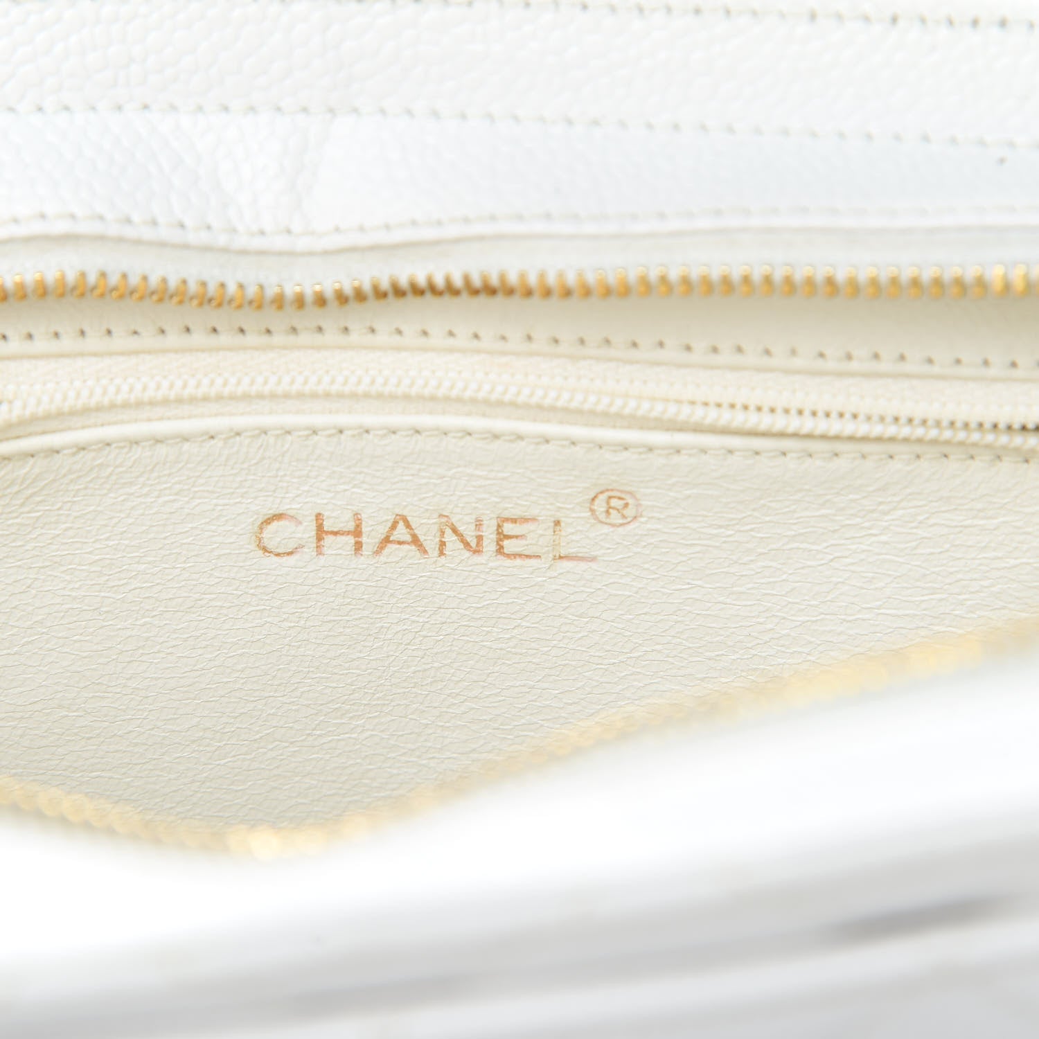 Chanel Caviar Quilted Top Handle Bag White 6 of 12