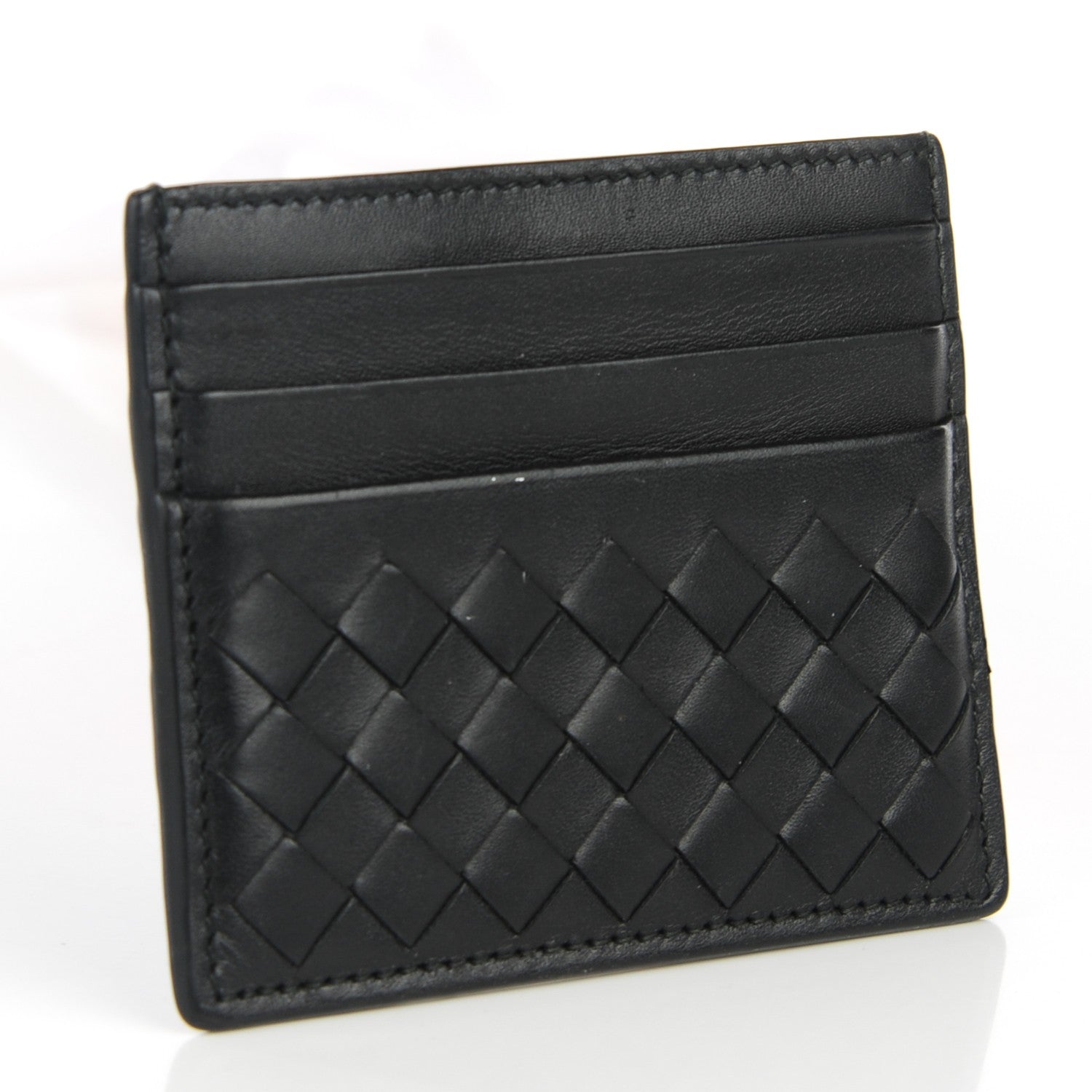 Bottega Veneta Nappa Intrecciato VN Card Case Nero Black 3 of 8