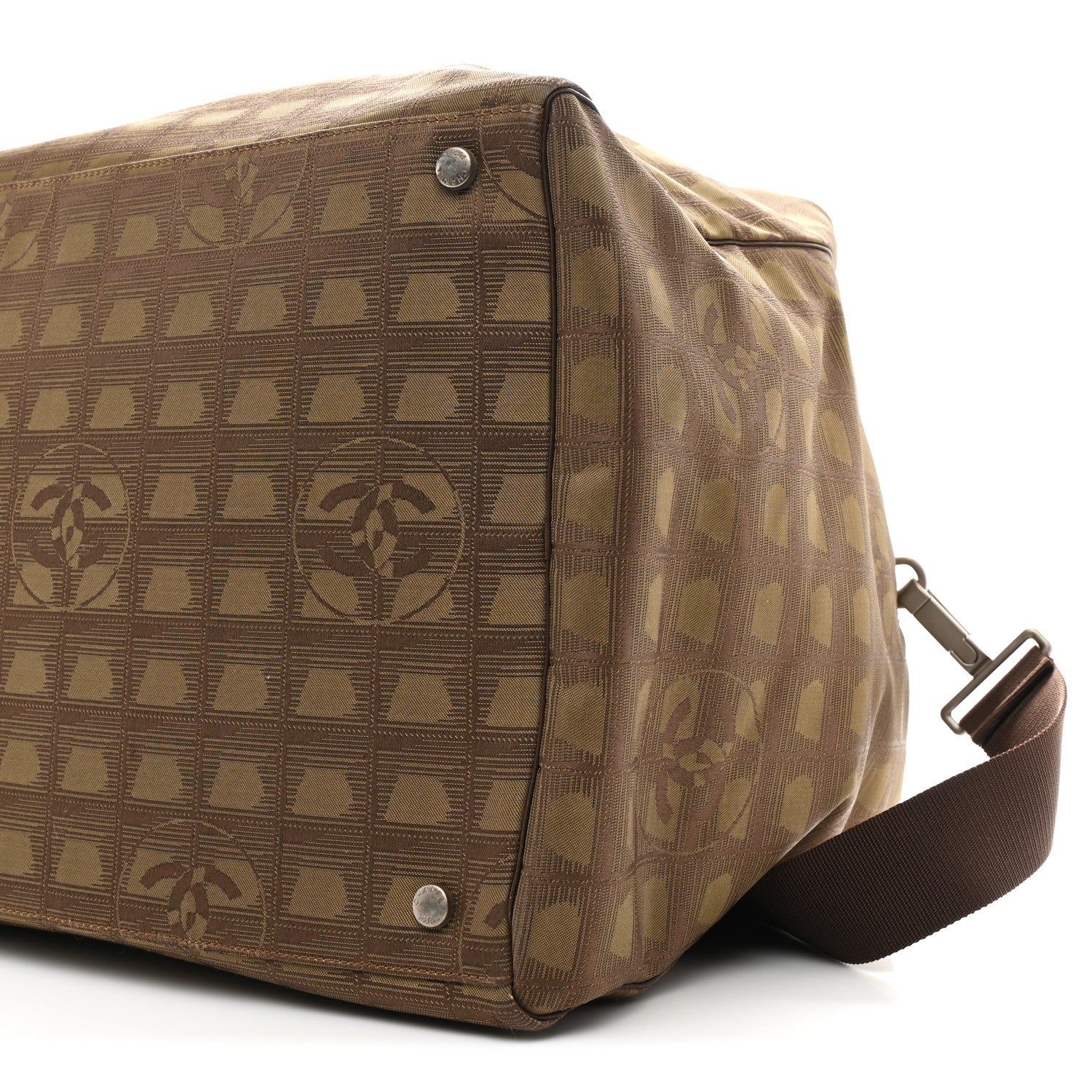Chanel Nylon Travel Duffle Brown 9 of 11