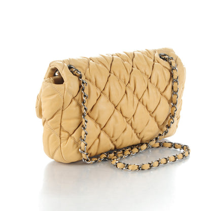 Chanel Calfskin Quilted Medium Bubble Quilt Flap Bag Beige 3 of 8
