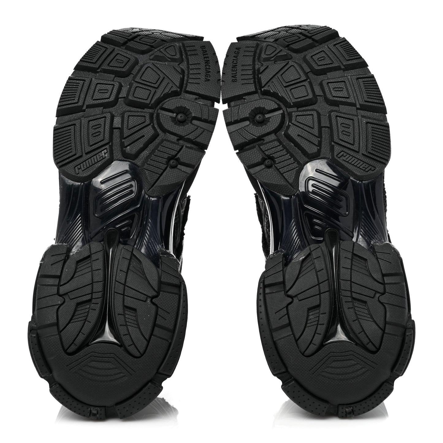 Mesh Rubber Monocolor Womens Runner Sneakers 39 Black