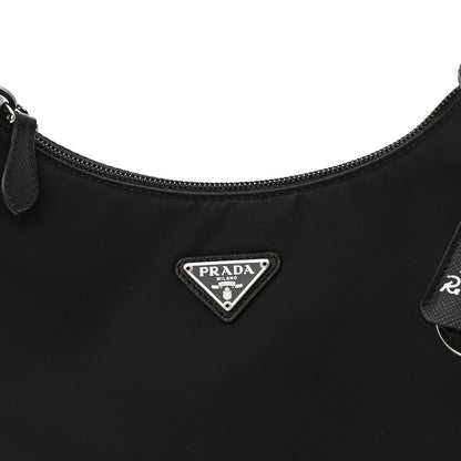 Prada Tessuto Nylon Mini Re-Edition 2000 Bag Black 9 of 12