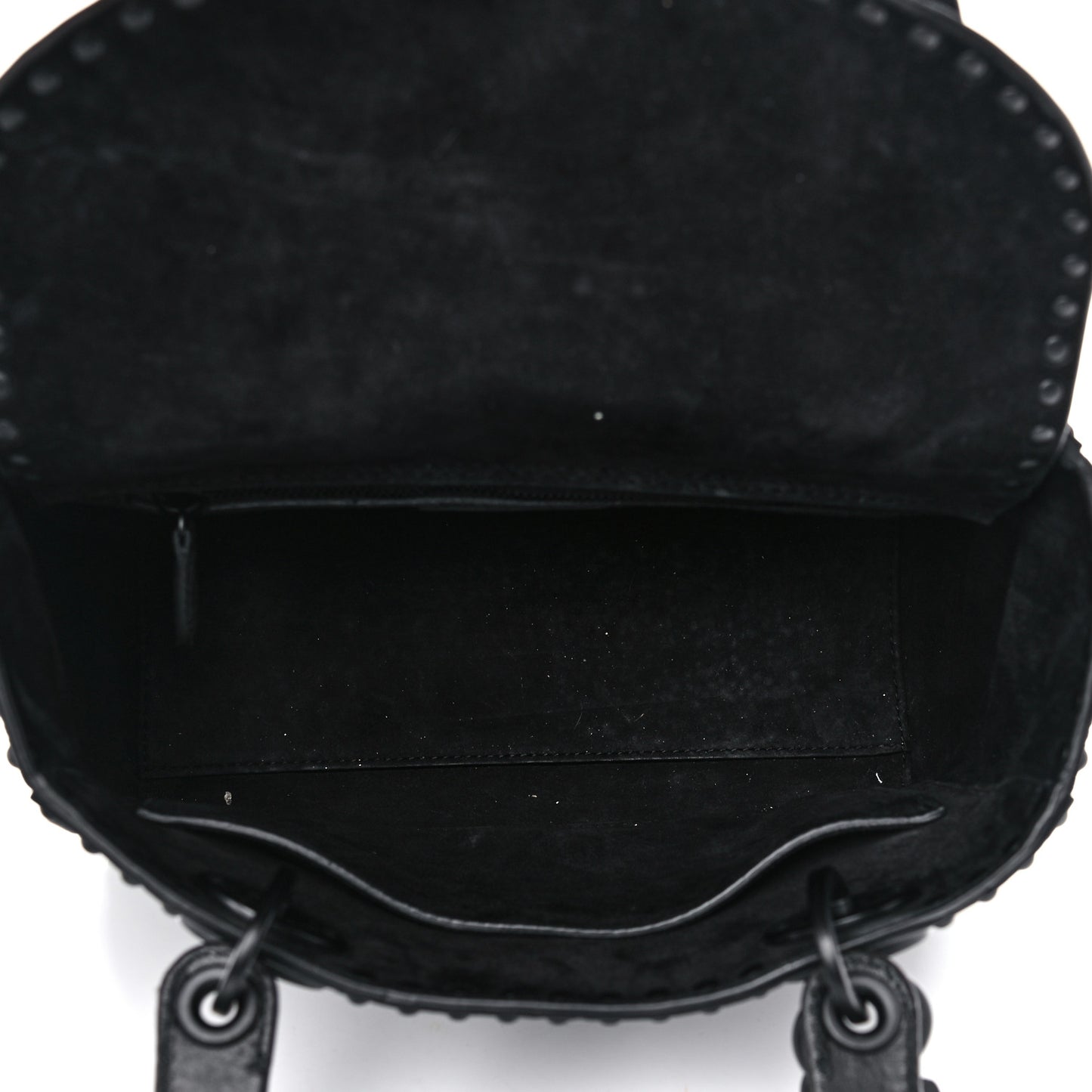 Lambskin Studded Matte Cannage Medium Lady Dior So Black