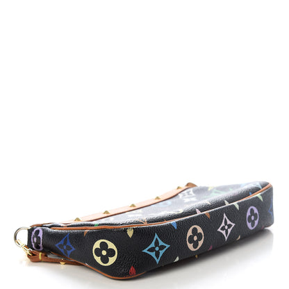 Louis Vuitton Monogram Multicolor Pochette Accessories Black 4 of 7