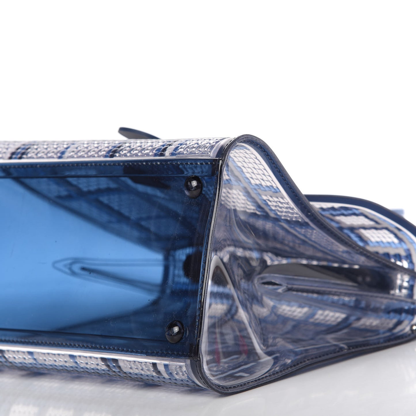 Vinyl Gingham The Dreamer MM Brillant Satchel Navy