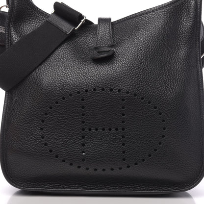 Hermes Taurillon Clemence Evelyne III GM Black 10 of 13