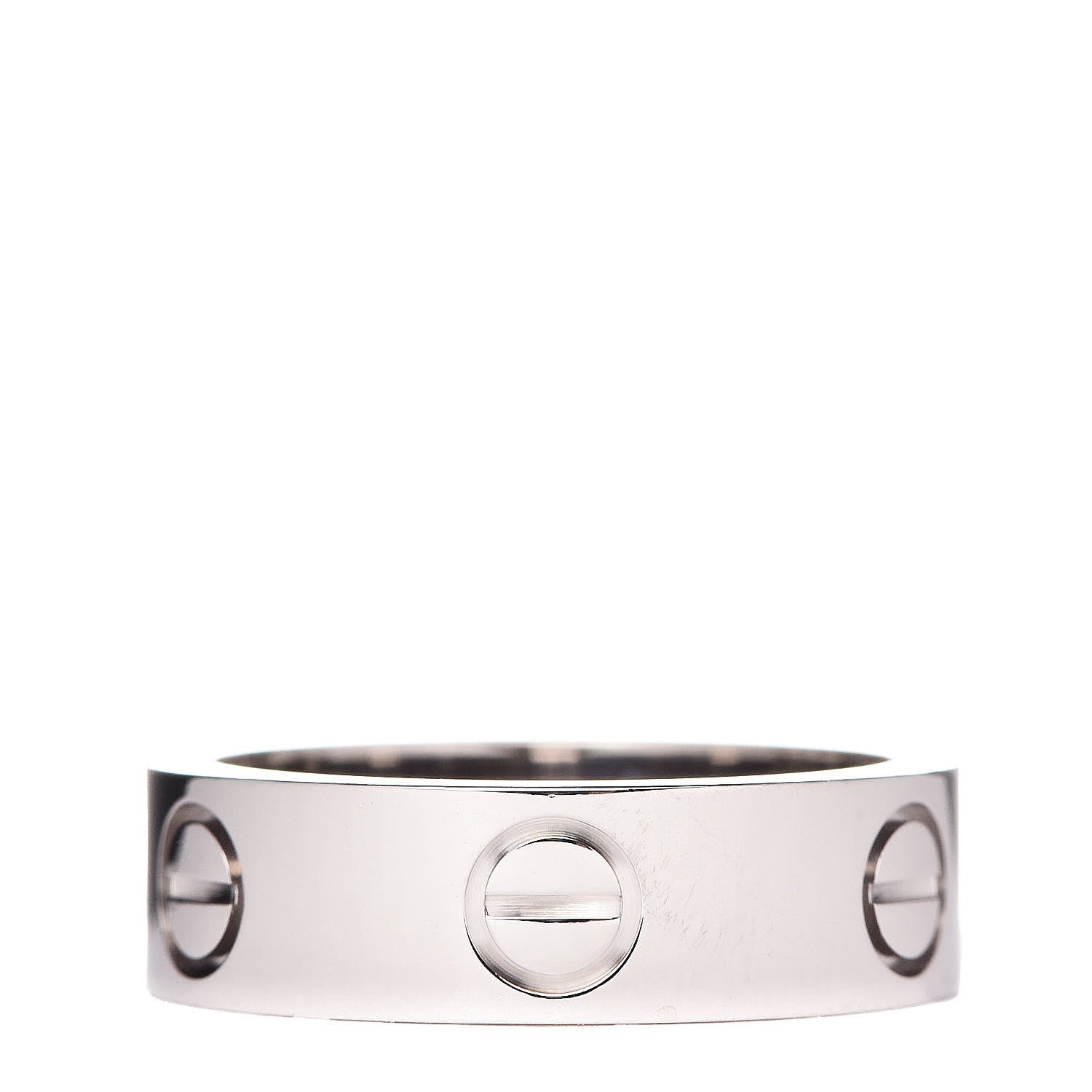 Cartier 18K White Gold 5.5mm LOVE Ring 50 5.25 1 of 4