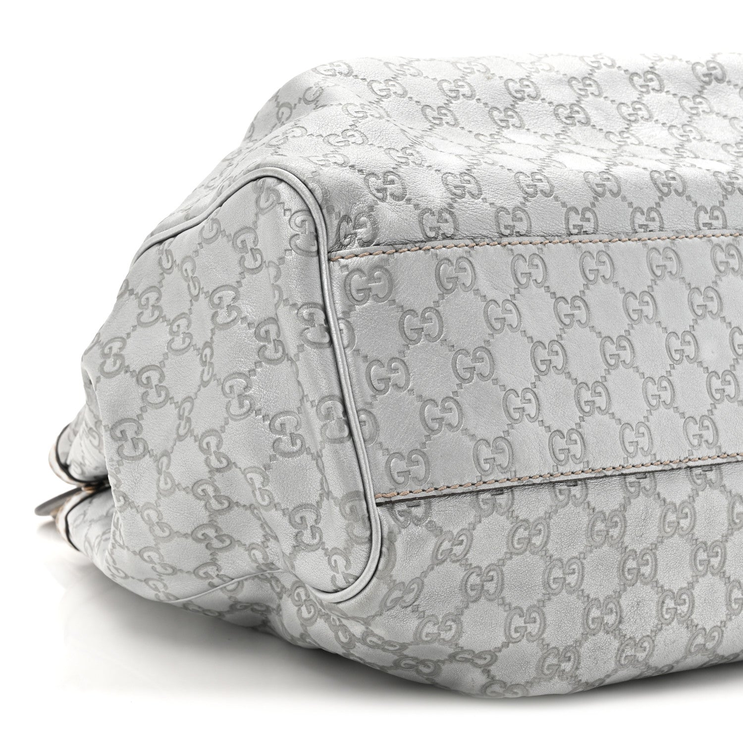 Gucci Guccissima Large Sukey Tote Silver 10 of 15