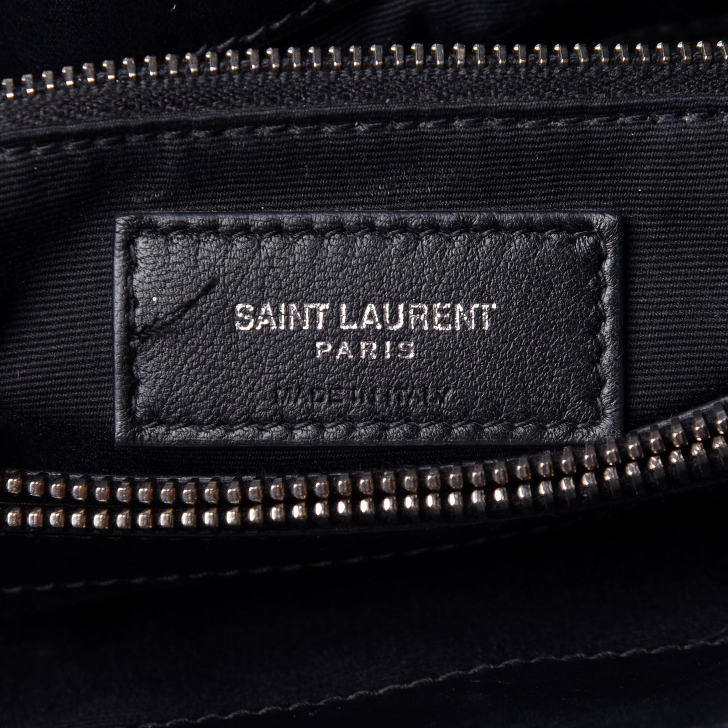 Calfskin Y Quilted Monogram Medium Loulou Chain Satchel Black