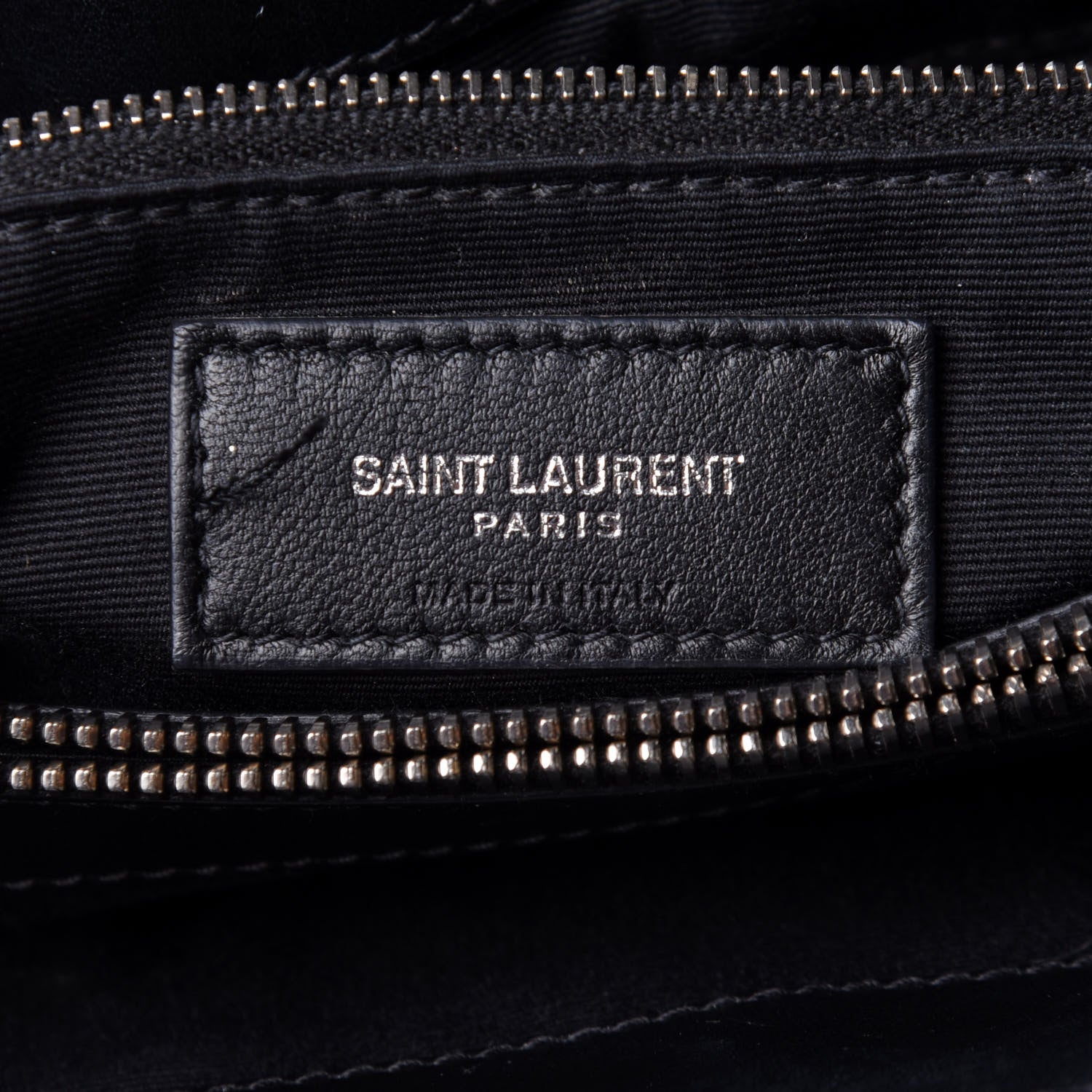 Saint Laurent Calfskin Y Quilted Monogram Medium Loulou Chain Satchel Black 5 of 9