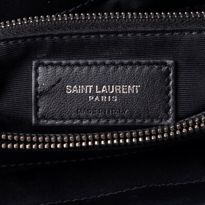 Saint Laurent Calfskin Y Quilted Monogram Medium Loulou Chain Satchel Black 5 of 9