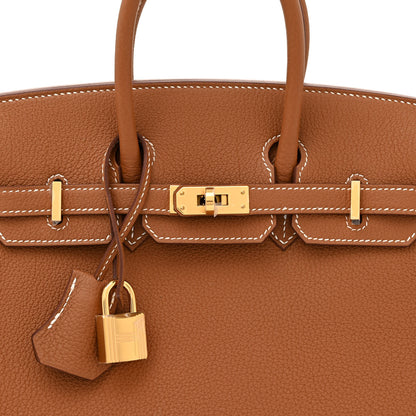Hermes Togo Birkin 25 Gold 8 of 11
