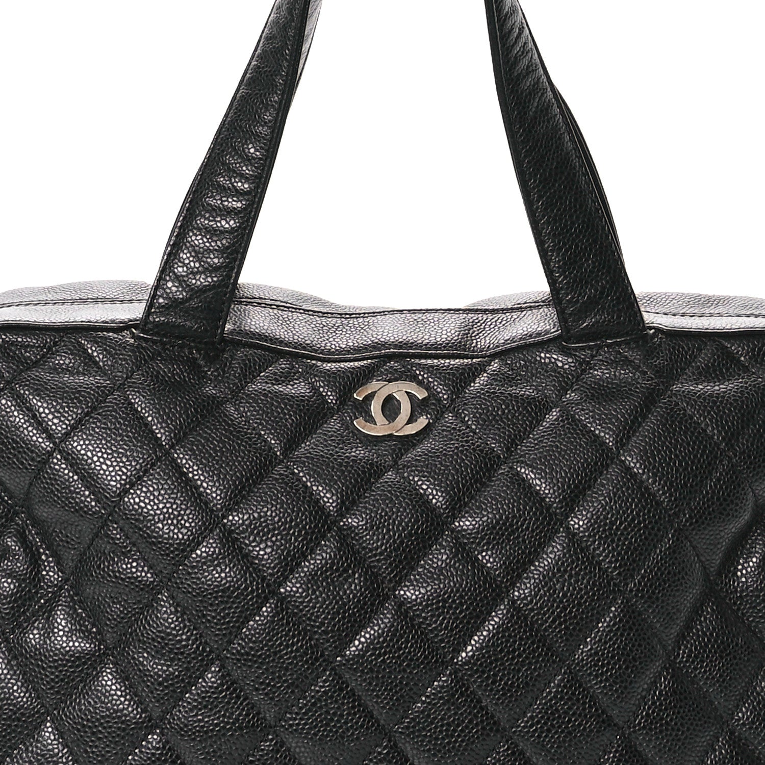 Chanel Caviar Quilted Bowler Black 8 of 11