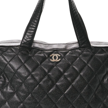 Chanel Caviar Quilted Bowler Black 8 of 11