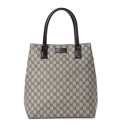 Gucci GG Plus Monogram Small Vertical Tote Dark Brown 1 of 10