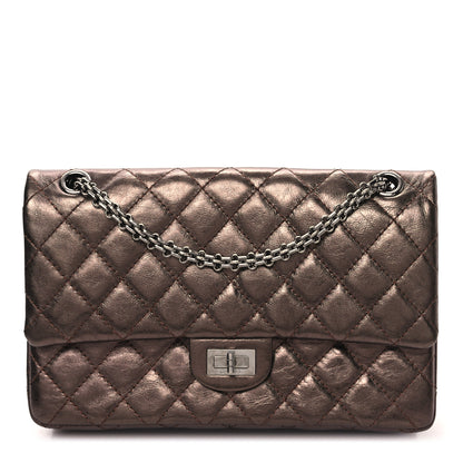 Chanel Metallic Aged Calfskin Quilted 2.55 Reissue 226 Flap Bronze 1 of 11
