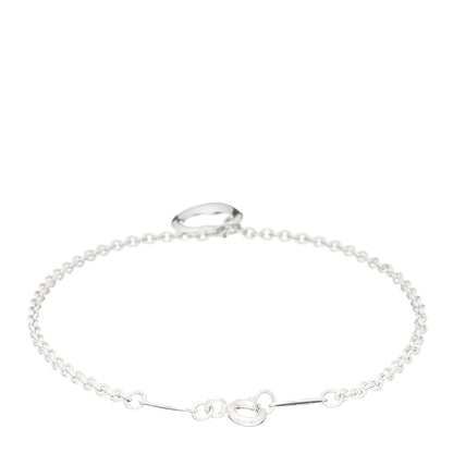 Tiffany Sterling Silver Elsa Peretti Open Heart Charm Bracelet 3 of 4