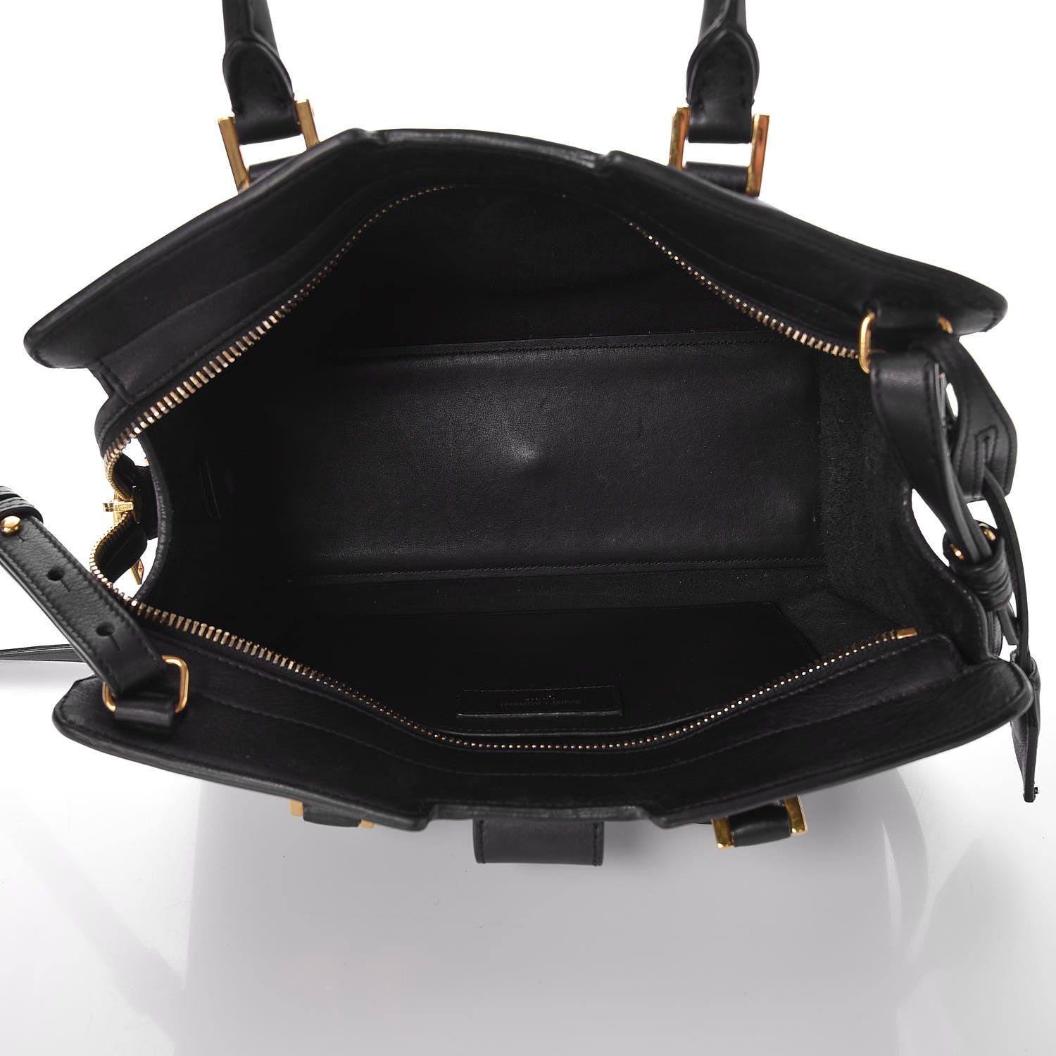Saint Laurent Calfskin Monogram Baby Downtown Cabas Black 5 of 7