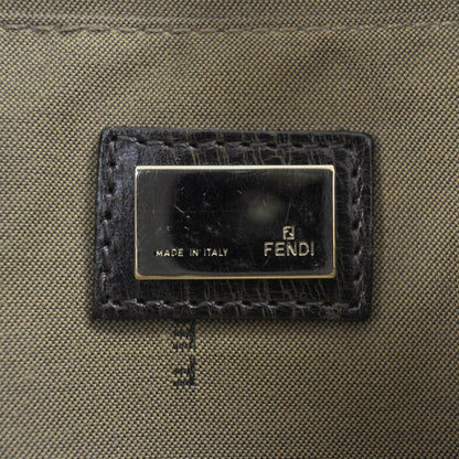 Fendi Leather Zucca Mille Feuille Shoulder Bag Tobacco 7 of 12