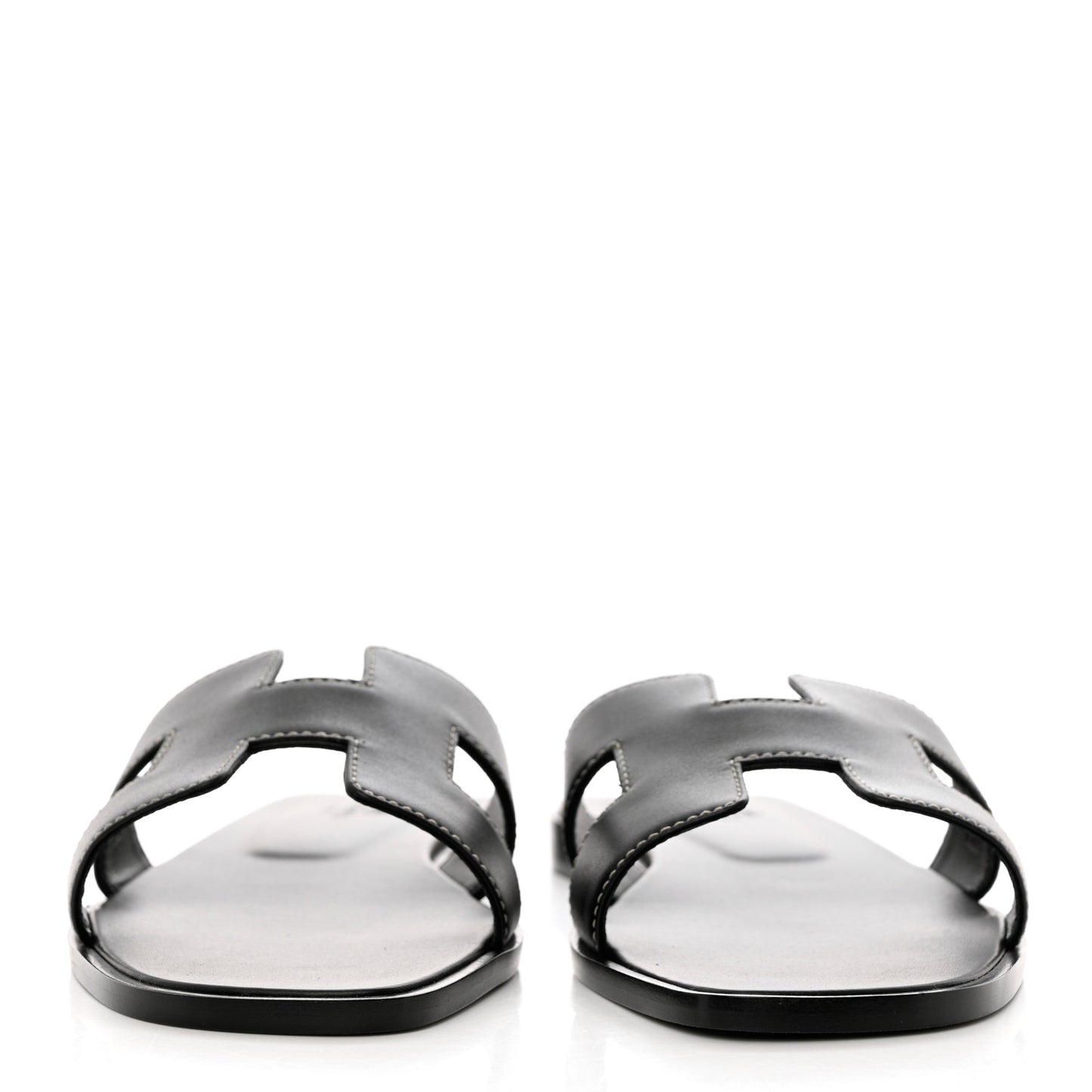Box Calfskin Oran Sandals 38 Black