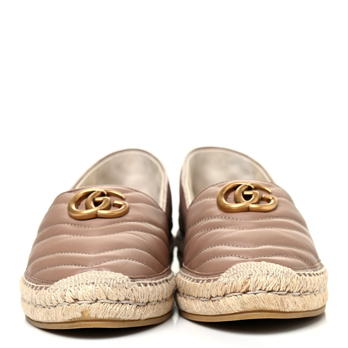 Nappa Matelasse GG Marmont Espadrilles 41 Porcelain Rose