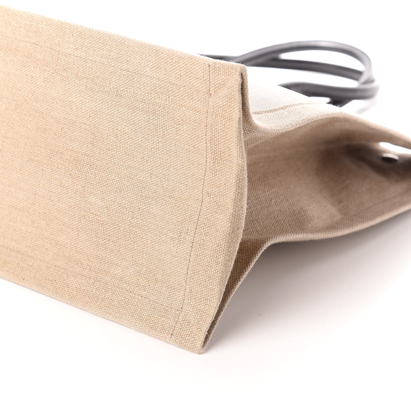 Linen Calfskin Rive Gauche Tote Optic White