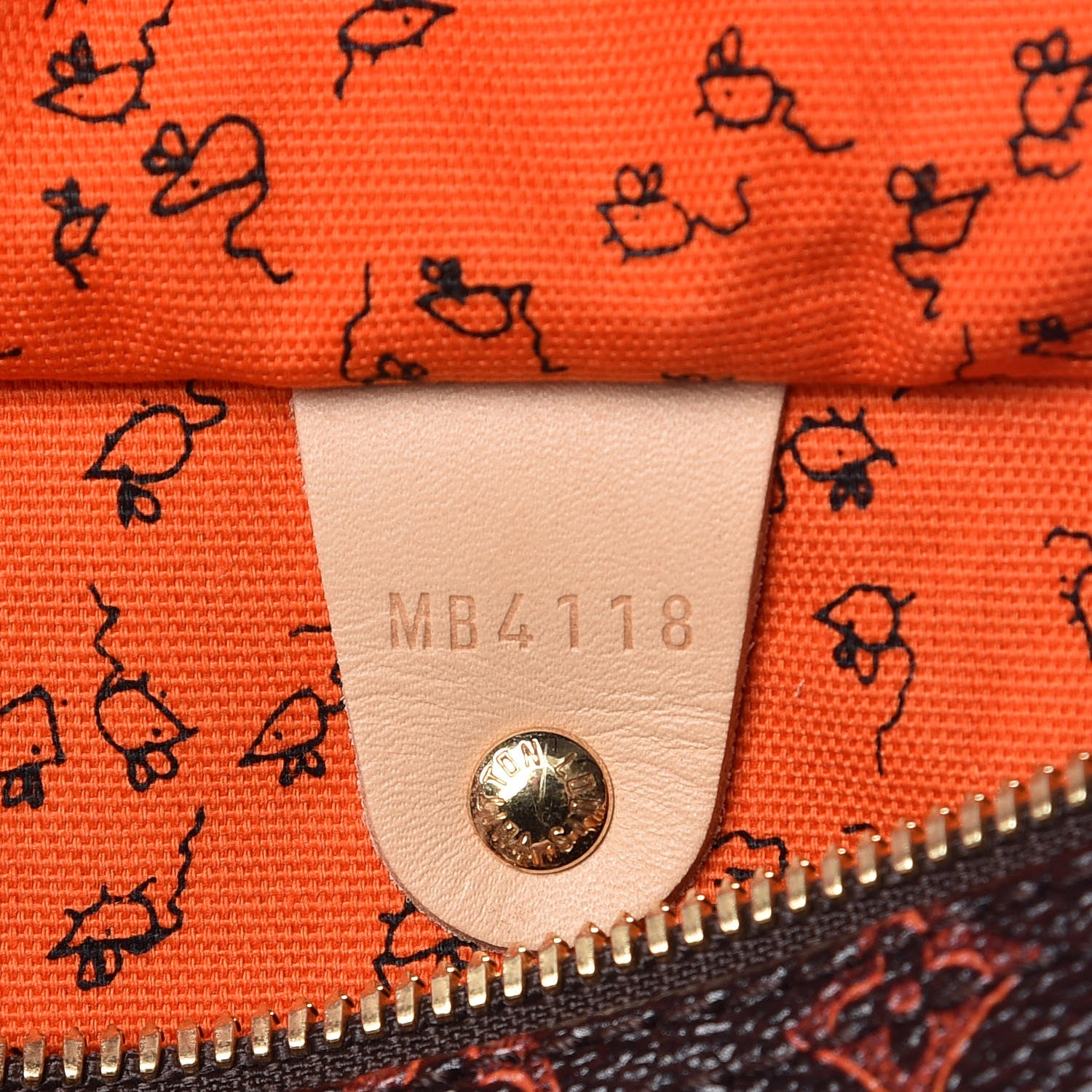 Louis Vuitton Catogram Speedy Bandouliere 30 Marron 8 of 10