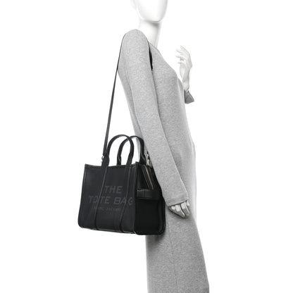 Marc Jacobs Grained Calfskin Medium The Tote Bag Black 2 of 10