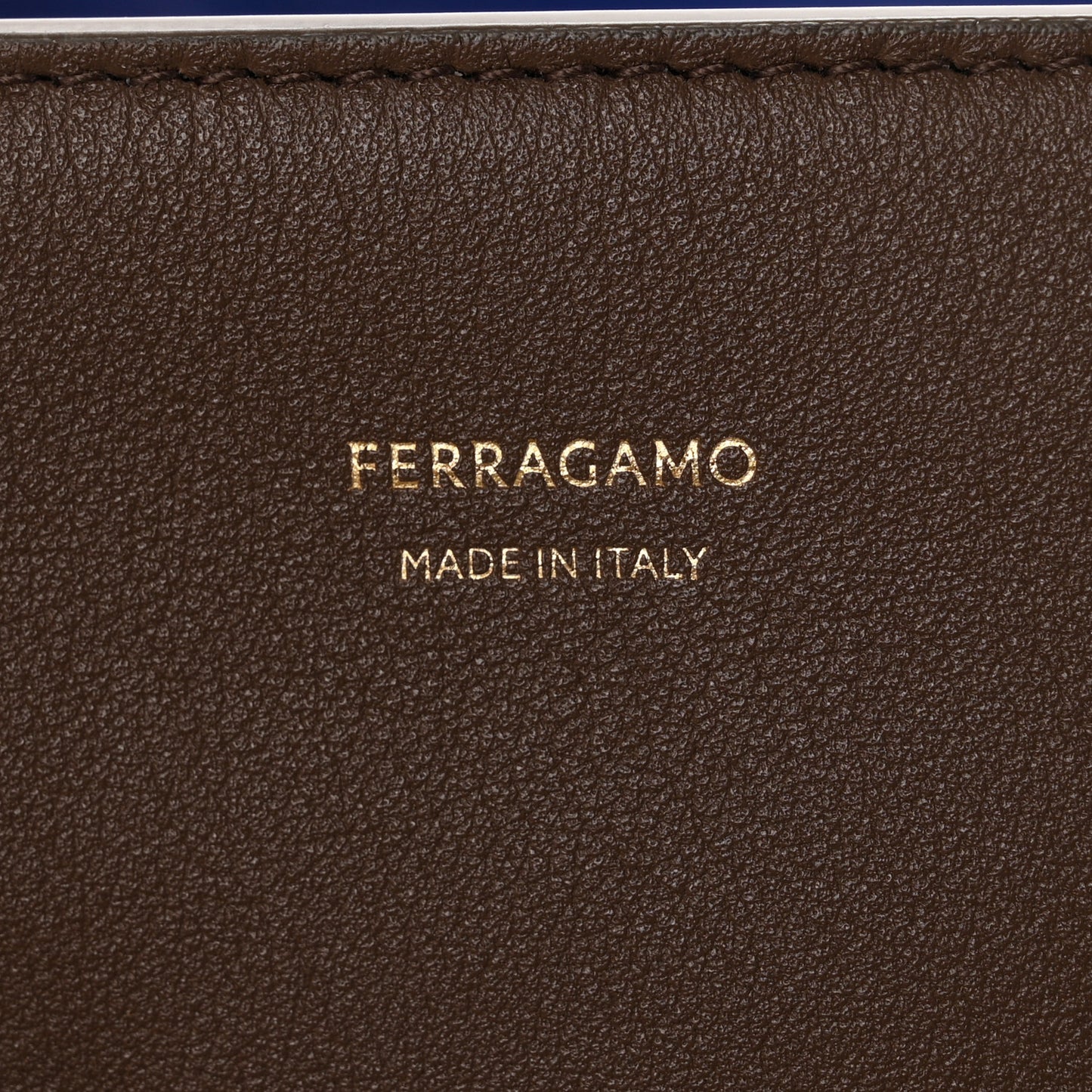 Calfskin Medium Hug Bag Clay Lapis